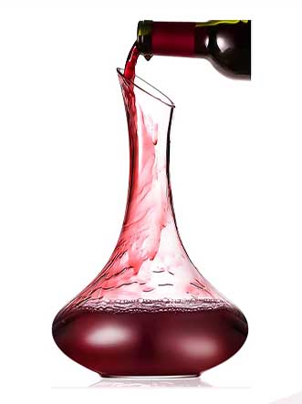 Mafiti Wine Decanter Aerator Crystal Glass Wine Carafe with 2 Red Wine  Glasses,Premium Christmas Wine Gift(56 OZ)